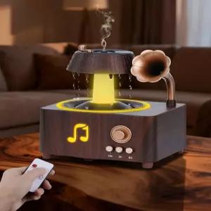 카이크르 에센셜 오일 디퓨저 침실용 250ml 쿨 미스트 레인 7가지 색상 LED 앰비언트 라이트 및 물 부족 시