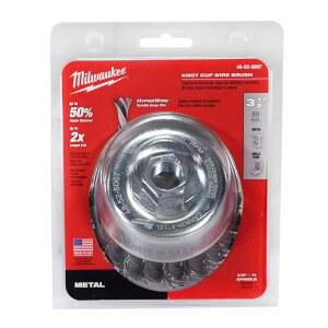 MILWAUKEE 48 52 5067 2인치 매듭 탄소강 2팩 와이어 9CM 브러시