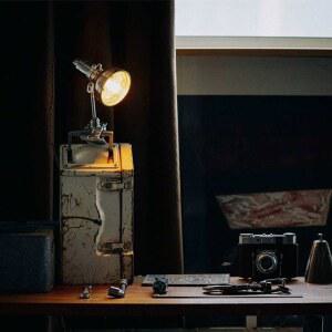 조명집게 독서등 스탠드 LED 집게조명 조절식 집게스탠드 침대용 골동품 무선 책상