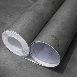 WAPANE 그레이 콘크리트 벽지 15 매트 시멘트 페이퍼 질감 자체 39 다크 360인치 체육관용 붙이는 접착 콘택트 침실 제거 욕실 종이 3D 거실 가능 914 벗겨서 4CM