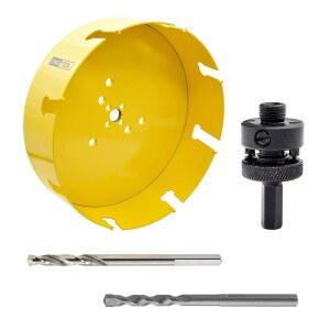 CT00Y57R816EA 4피스 210MM 카바이드 PILOT MDF 플라스틱 콘크리트 아스팔트 석고 타일 BIT ARBORED CUT 우드 홀쏘 벽돌