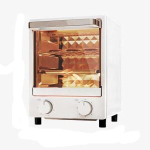 MVNOIR 전기 오븐 가정용 소형 미니 레트로 수직 다기능 베이킹 피자
