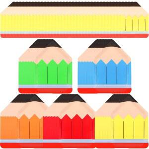 연필 접시 50개와 냅킨 파티 장식용 학교 장식 개학 50개 테이블 첫날 용품 일회용
