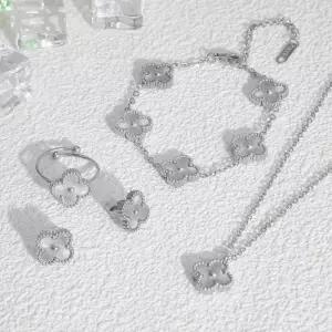 SD-251260 클로라 주얼리 4종세트 써지컬 목걸이 귀걸이 팔찌 반지