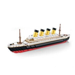 ALLTOGETHO TITANIC 3D 플라스틱 모델 벽돌 블록 장난감 마이크로 클래식 크루즈 키트 선박 선물 보트 성인용 조립 미니 빌딩