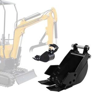 200MM 87인치 좁은 굴삭기 미니 구멍 1인치 부착물 소형 있는 중앙 버킷 5CM 휠베이스 톱니가 금속 9CM 3톤 57인치 트렌칭 지름