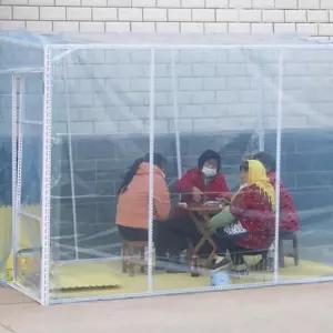 비닐 캐노피 텐트 방수 투명 바람막이 야외 캠핑용 커튼