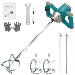 NORTHSPOOR 6가지 속도의 전기 시멘트 믹서 머드 페인트 석고용 휴대용 2600W 그라우트