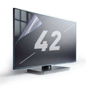 TV 블루라이트 필터 매트 마감으로 눈부심 감소, 반사 제어 및 화면의 최적화를 위한 42인치 방지 화면 보호기 TYRHMY