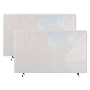 이사용 폼 플랫 스크린 TV 커버 2팩, 최대 55인치 x 32인치 디스플레이 화면 보호기, 이사, 보관, 페인팅 또는 주택 개조 시 보호용 쿠션 용품 제공