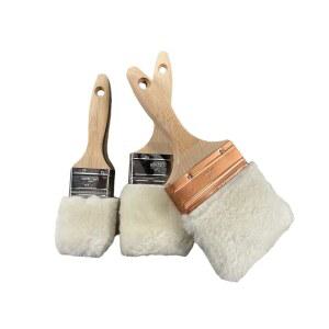 램스킨 스테인 및 페인트 브러시 - 베이스 받은 페인트, 함께 모든 양가죽 디자인 폴리우레탄과 얼룩 3팩) 특허 사용. 100% 라텍스 오일 (5.1CM(2인치)