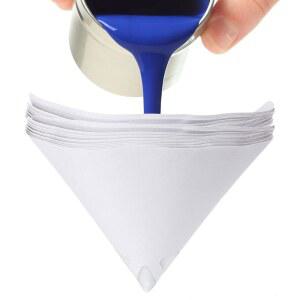 200팩 페인트 여과기 150미크론 파인 메시 건, 예술, 깔때기 사용을 필터 콘, 종이 후크 프로젝트 고급 나일론 공예, 취미, 자동차, 위한 페인팅