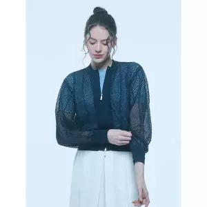 [UNIT]린넨 블렌디드 집업 스카시 가디건 (UFKKCA259N-NAVY)