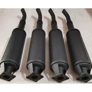 트랙터 마후라 경운기 머플러 S195 실린더 1 일반 4홀 굴뚝 표준형 분리기