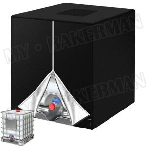 알루미늄 호일 방수 커버 탱크 1000L 블랙 컨테이너 먼지 UV 보호 IBC
