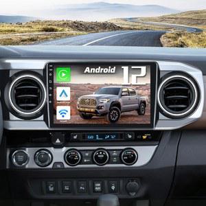 2016-2021 토요타 타코마용 카 라디오 스테레오: 무선 카플레이 및 안드로이드 오토 5G WiFi GPS 블루투스 FM SWC 백업 카메라가 장착된 4코어 + 64G ROM 10인치 터치스크린 헤드 유닛