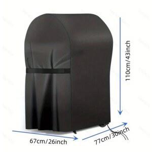 210D 듀티 BBQ 커버 야외 그릴용 간편 방진 접이식