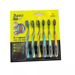 메디안 미세모 칫솔 6개 구강관리용칫솔 단체칫솔