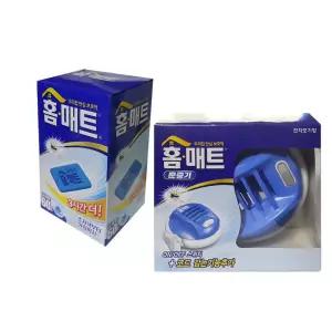 홈매트 전자모기향 훈증기 리필60매 포함 훈증기 매트 패드모기향 모기약