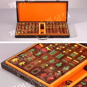 고급 마작 세트 패키지 여행용 전통 휴대용 마작패 보드게임