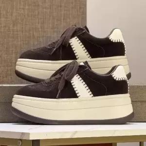 엘럽 여성용 가을 하이탑 시크릿 통굽 화 운동 원템3