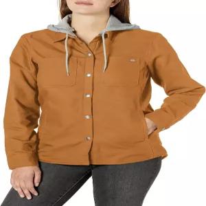 디키스 여성 덕 후드 셔츠 재킷