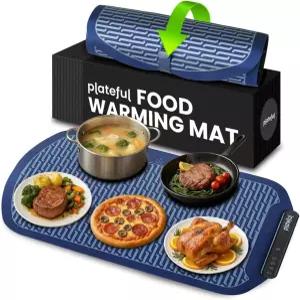 음식용 접시형 보온 매트 뷔페 파티용 전기 난방 트레이패드 워머 주방용 접시를 따뜻하게 유지하는 따뜻한