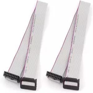 ucell 2pcs FC16P IDC 16핀 하드 드라이브 연장 와이어 플랫 리본 케이블 30cm