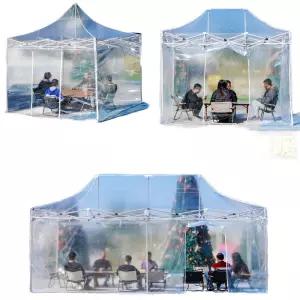 대형 비닐천막 방풍 비닐 접이식 야외 투명 하우스