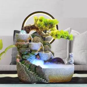 소나무 미니분수 가정용 분수대 개업선물 분수 실내 인공