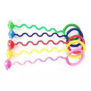 발목 줄넘기 한발 줄넘기 유산소 운동 꼬불 LED 63cm hMR2+6asE