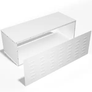 범용 PTAC 벽 슬리브 42인치 16인치 AC 유닛 관통용 헤비 듀티 교체 그릴이 있는 파우더 코팅 금속 프레임