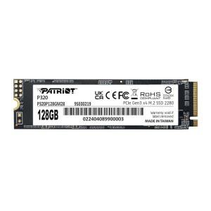 패트리어트 메모리 P320 128GB 내장 SSD - NVMe PCIe 3x4세대 M.2 2280 솔리드 스테이트 드라이브 P320P128GM28