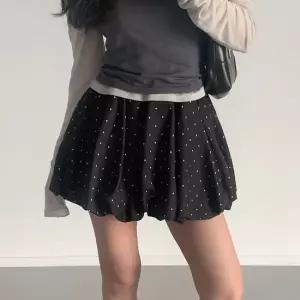 지스캇 여성용 팡팡 펌킨 도트 볼륨 미니스커트