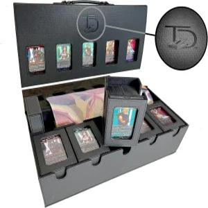 탑덱 듀얼리스트 박스 커맨더 덱 및 플레이 매트 5개 보유 MTG 원피스 트바운드 로르카나 유기오 카드