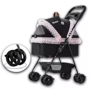 반려견산책유모차 강아지 4륜 레이스 유모차 360도 회전 분리형 외출 1P