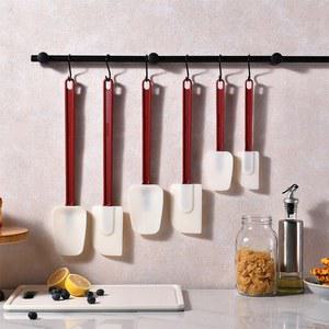 LMETJMA 내열성 고무 주걱 붙지 않는 고온 상업용 베이킹 주방 JT491 실리콘 스크레이퍼