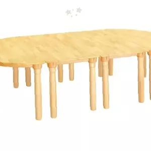 원목 책상 조립식 다리 높이 교육 기관 어린이집 유치원 교실 학습 활동 공간