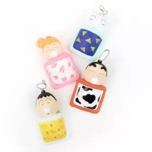 짱구 풍선부는 낮잠 말랑이2 스퀴시 스트레스볼 키링