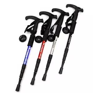 스프링 내장 안전 충격 흡수 등산 필수품 스틱 VvN1+7brN