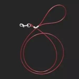 [반려] 국산 와이어개줄 3mm 빨강 개리드줄 강아지리드줄