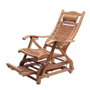 흔들 의자 대나무 암체어 원목 침실 편안한 흔들의자 1인용 안락 안락의자