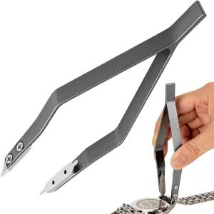 V자형 스프링 바 핀셋 알루미늄 합금 시계 수리 도구 전문 제작자와 DIY 수리자를 위한 필수 액세서리