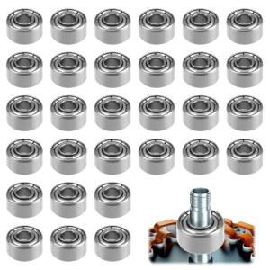 30 PCS 693ZZ 볼 베어링 U2013 교체용 잔디깎이, 기계적 4MM) 휠, 소형 전기 휠 및 8MM 자전거 용도(3MM 베어링, 스케이트보드 트롤리, X 모터