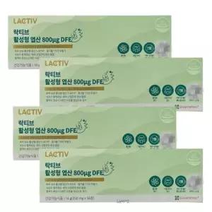 활성엽산 락티브엽산 800 4박스