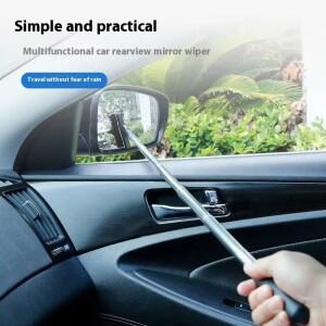 2개입 텔레스코픽 자동차 후방 거울 스퀴지 유리창 클리너 미러 액세서리 도구 빗물 제거기