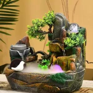 실내분수 미니분수대 장 폭포 달항아리 태양광 솔라콤