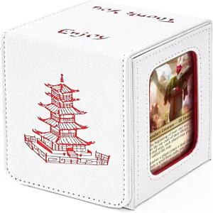 커맨더 디스플레이가 장착된 벤쑤 중국식 테이크아웃 데크 박스 MTG 케이스는 더블 슬리브 카드 100장 35개