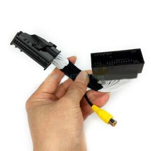 백업 카메라 후방 비디오 케이블 RCA 하네스 싱크 1 2 3 입력 어댑터