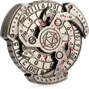 DNDND 7 in 1 룰렛 메탈 주사위 세트 던전 드래곤 테이블탑 게임을 위한 화려한 선물 상자가 포함된 올인원